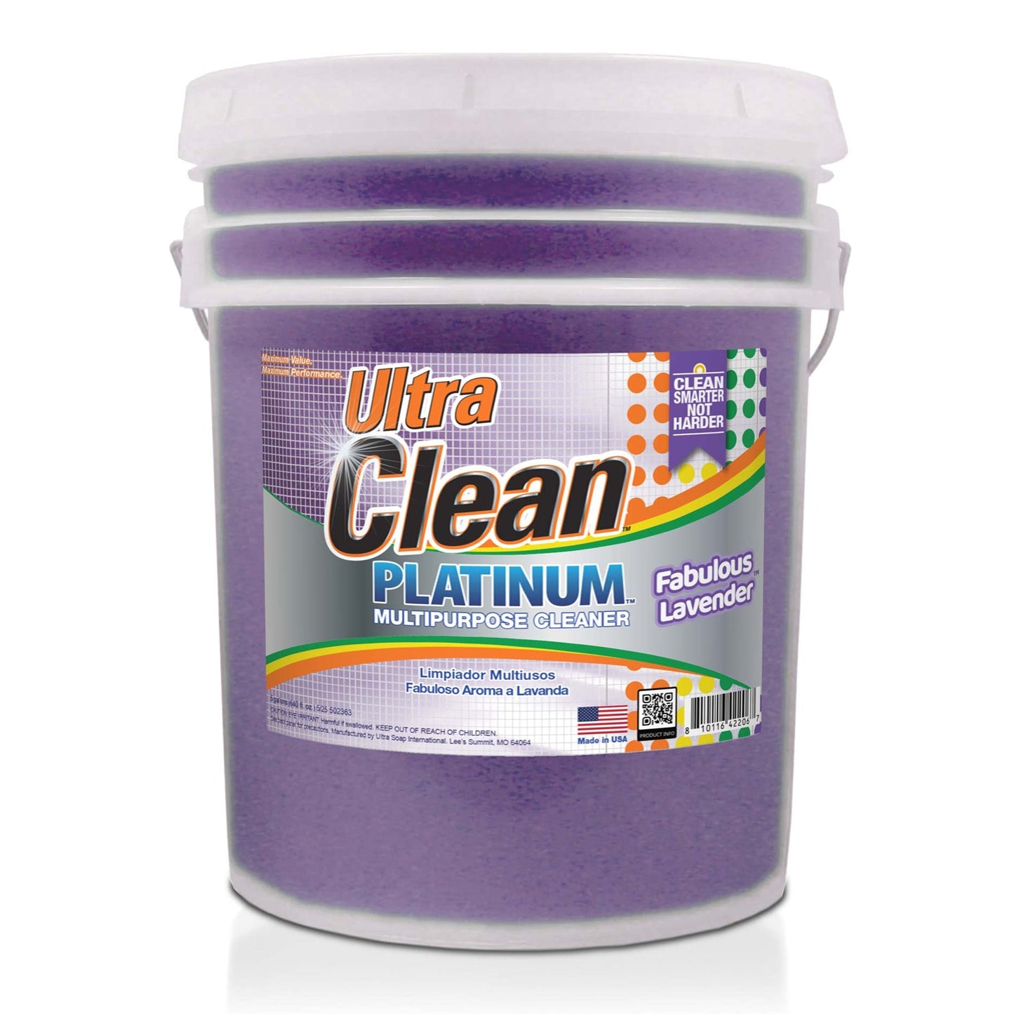 Ultra Clean Platinum Multipurpose Cleaner, Non-Abrasive, Lavender, 5 Gallons