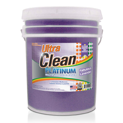 Ultra Clean Platinum Multipurpose Cleaner, Non-Abrasive, Lavender, 5 Gallons