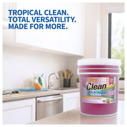 Ultra Clean Platinum Multipurpose Cleaner, Non-Abrasive, Passion Fruit, 5 Gal