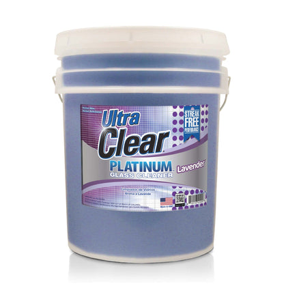 Ultra Clear Platinum Glass Cleaner, Streak-Free Shine, Lavender Fresh, 5 Gallons