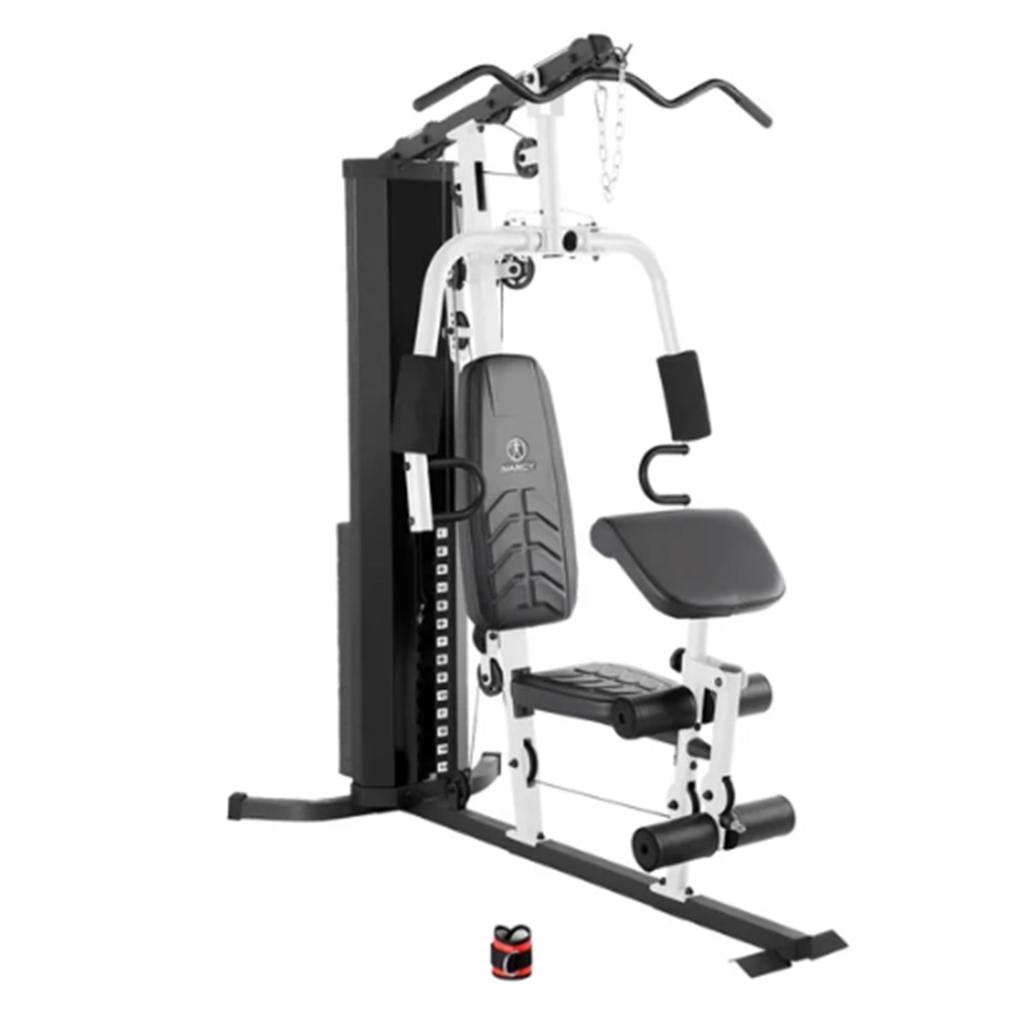 Marcy 150 lb Stack Home Gym, Full Body Strength Training Workout Machine, Black