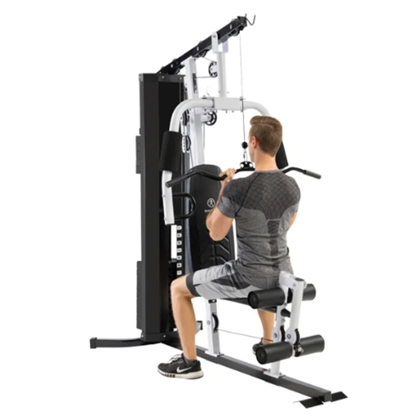 Marcy 150 lb Stack Home Gym, Full Body Strength Training Workout Machine, Black