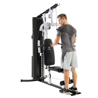 Marcy 150 lb Stack Home Gym, Full Body Strength Training Workout Machine, Black