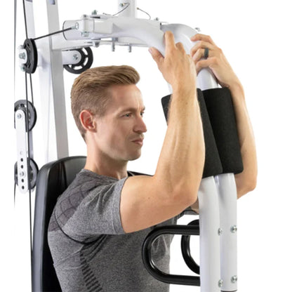 Marcy 150 lb Stack Home Gym, Full Body Strength Training Workout Machine, Black