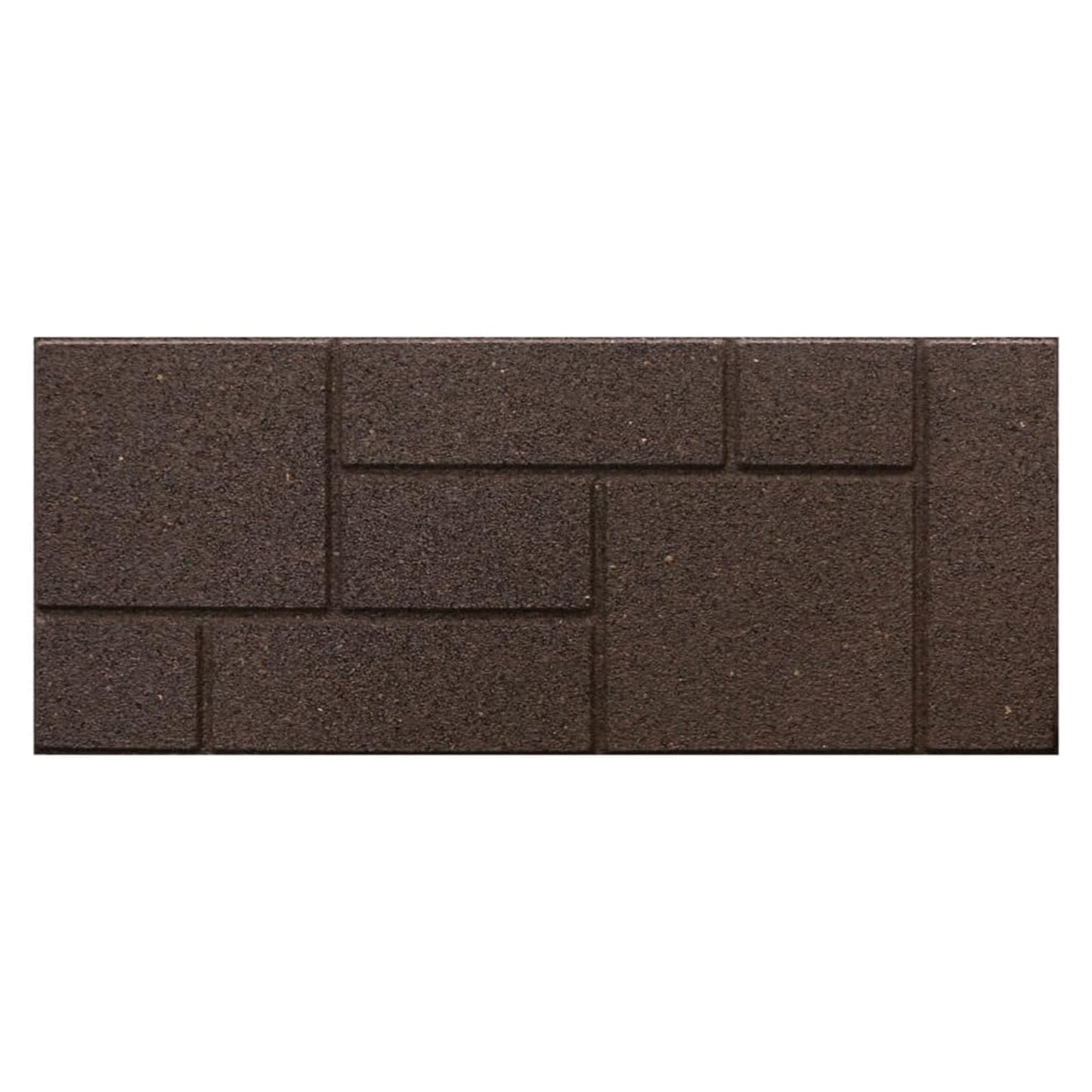 Garden Central 4 Pack 10" x 24" Cobblestone Stair Tread Decorative Panels, Brown
