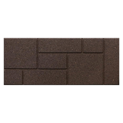 Garden Central 4 Pack 10" x 24" Cobblestone Stair Tread Decorative Panels, Brown