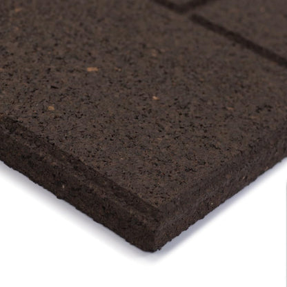 Garden Central 4 Pack 10" x 24" Cobblestone Stair Tread Decorative Panels, Brown