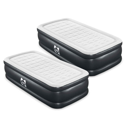Sealy Tritech Twin 20" Air Mattress Bed 2 Person with Built-In AC Pump, 2 Pack