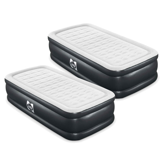 Sealy Tritech Twin 20" Air Mattress Bed 2 Person with Built-In AC Pump, 2 Pack