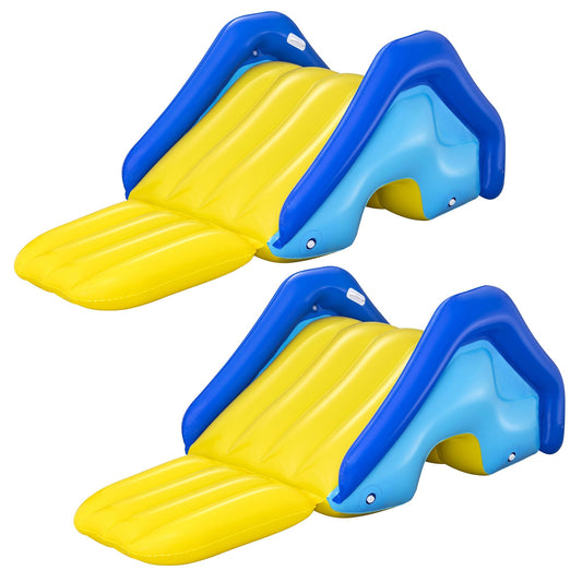 Bestway H2OGO! Giant Inflatable Pool Water Slide with Built-In Sprinkler, 2 Pack