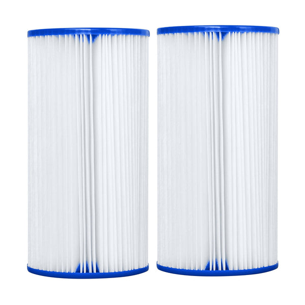 Bestway 4.2" x 8" Type III-A/C Filter Cartridge for Outdoor Pool Pump, 2 Pack