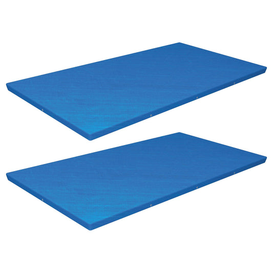 Bestway Flowclear Rectangular Above Ground Pool Cover, (Cover Only), 2 Pack