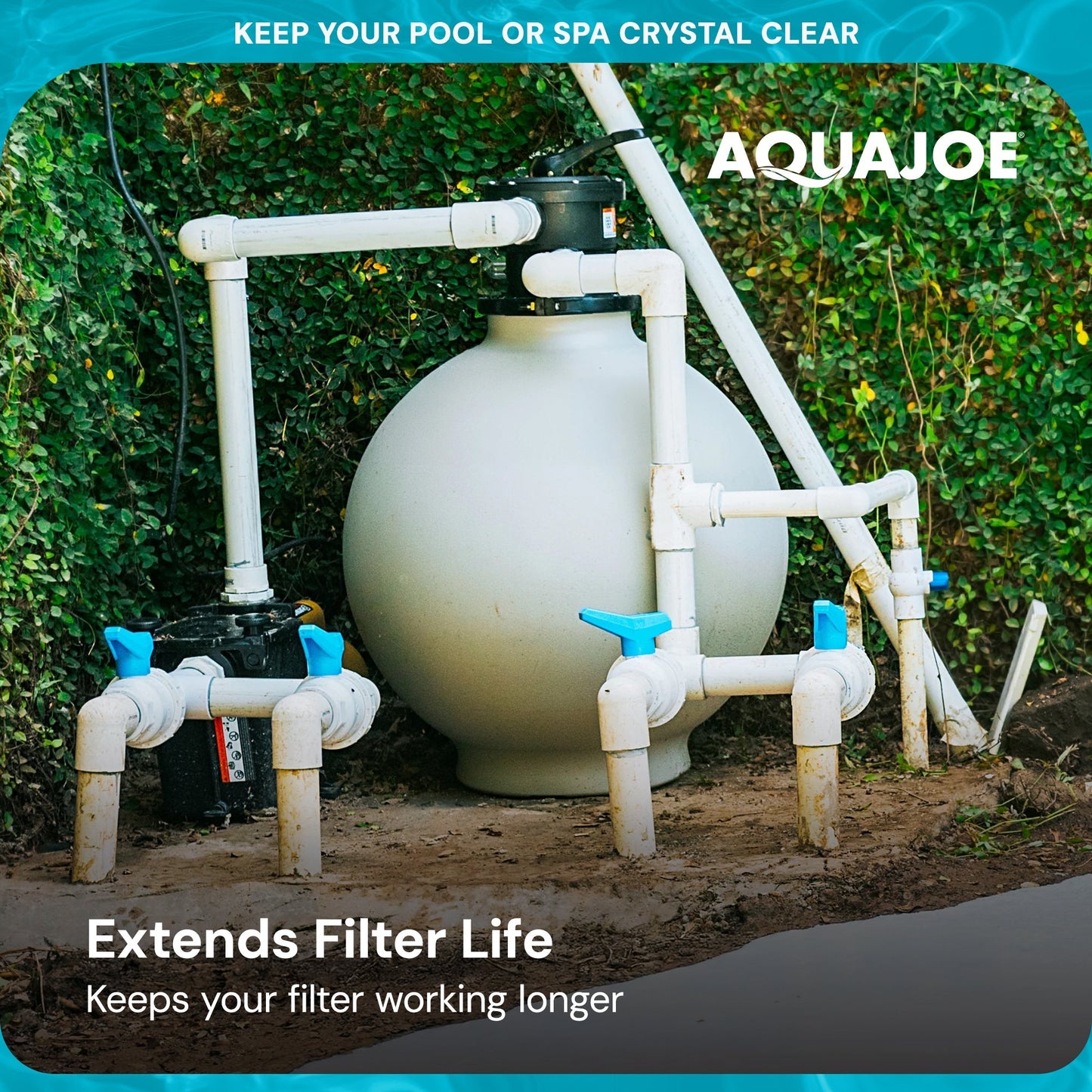 Aqua Joe Premium Pool & Spa Filter Sand for Swimming Pools, 50 lb, FLTSAND50