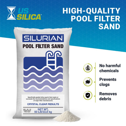 U.S. Silica 4 Pack SILURIAN 20 Grade Pool Filter Sand for Optimal Filtration