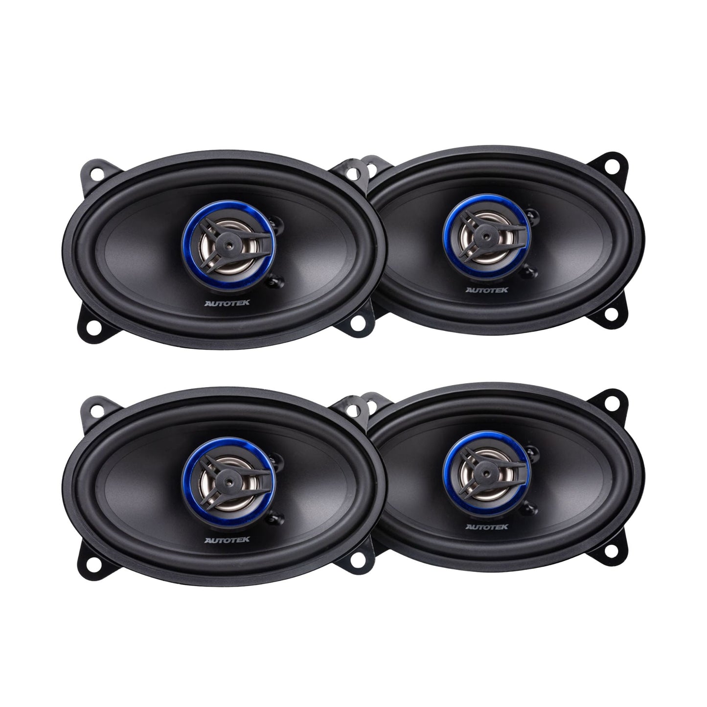 Autotek 4 Pack Street Machine 200W 4 x6 in. 2 Way Car Audio Coaxial Speakers - Find Fresh Goods