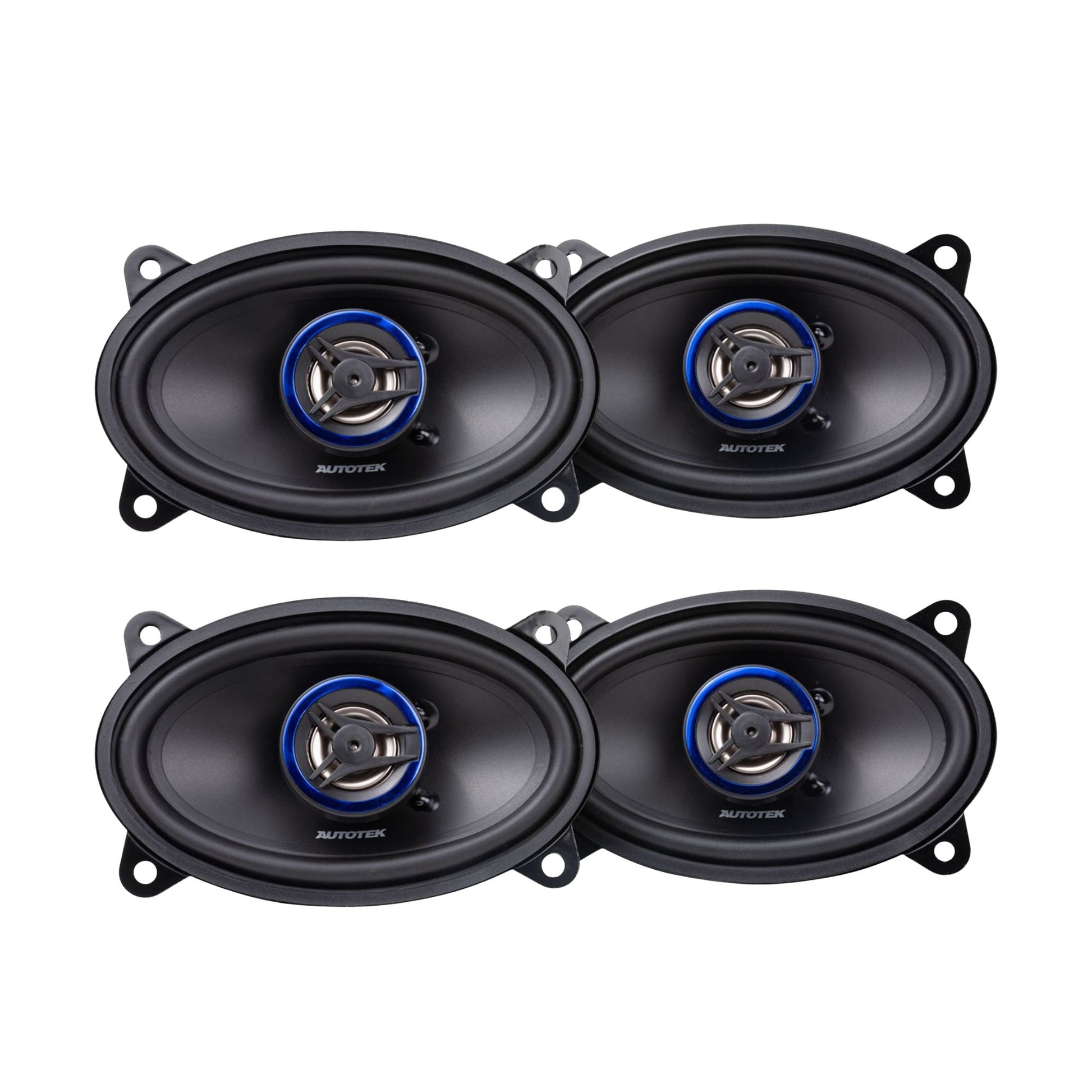 Autotek 4 Pack Street Machine 200W 4 x6 in. 2 Way Car Audio Coaxial Speakers - Find Fresh Goods