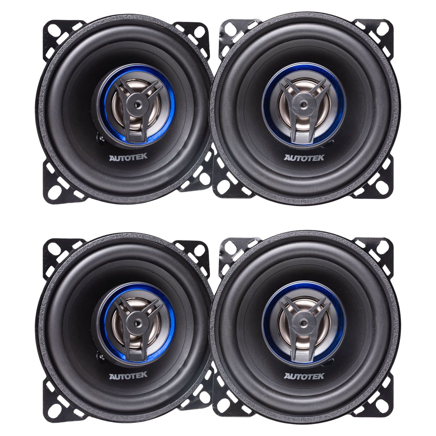 Autotek 4 Pack Street Machine 200 Watt 4 Inch 2 Way Car Audio Coaxial Speakers - Find Fresh Goods