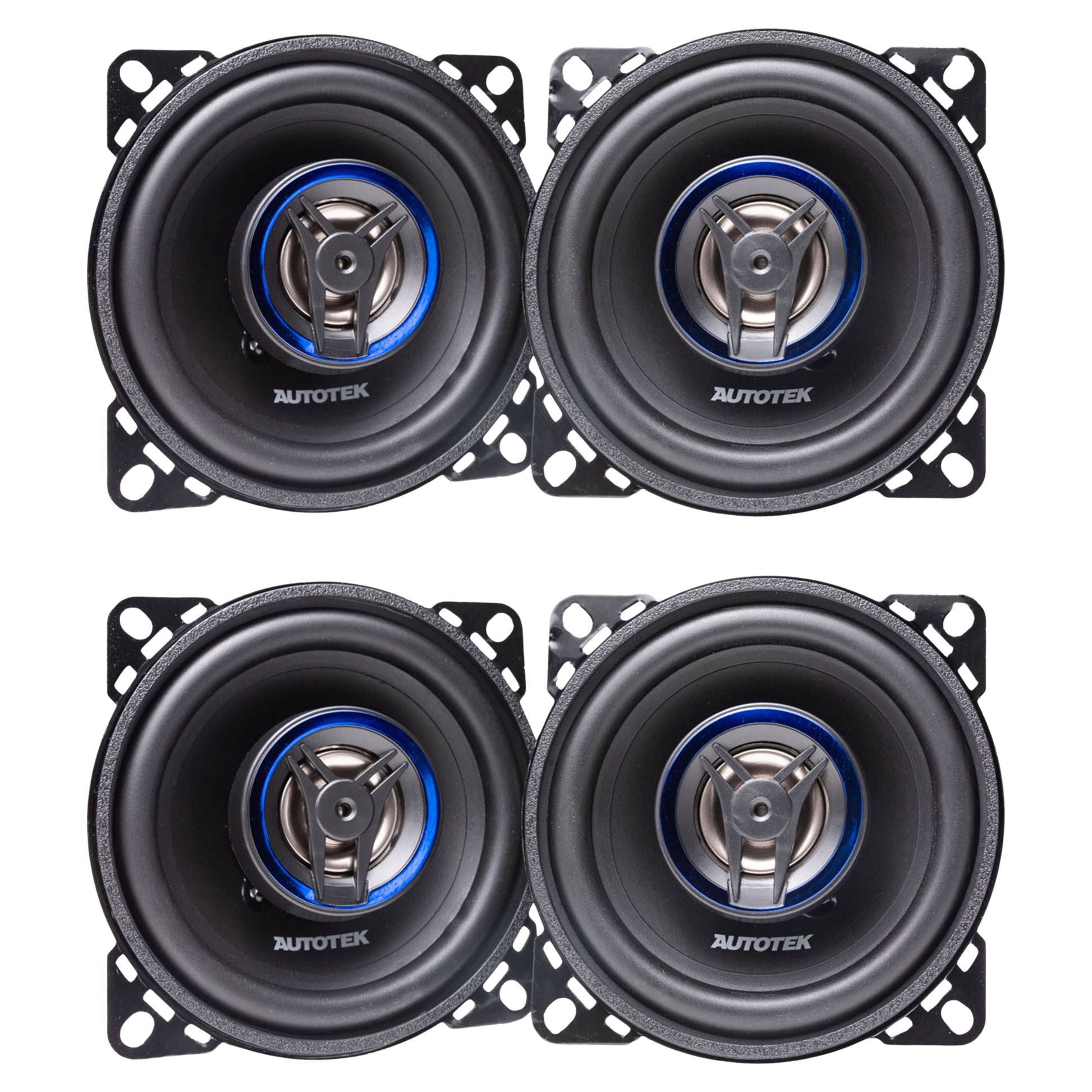 Autotek 4 Pack Street Machine 200 Watt 4 Inch 2 Way Car Audio Coaxial Speakers - Find Fresh Goods