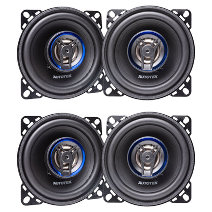 Autotek 4 Pack Street Machine 200 Watt 4 Inch 2 Way Car Audio Coaxial Speakers - Find Fresh Goods