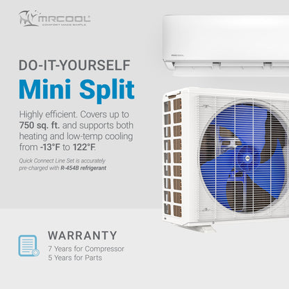 MRCOOL 18,000 BTU DIY Ductless Mini-Split Smart WiFi Air Handler/Condenser 230V