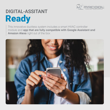 MRCOOL 24,000 BTU DIY Ductless Mini-Split Smart WiFi Air Handler/Condenser 230V