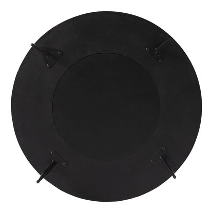 COZAYH 2 Piece Round Coffee Tables, Wooden Living Room Furniture, Radial Pattern