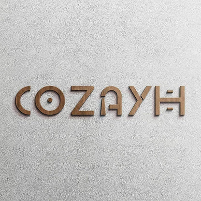 COZAYH Rustic Farmhouse Wooden End Table with Storage Shelf, Vintage Grey Finish