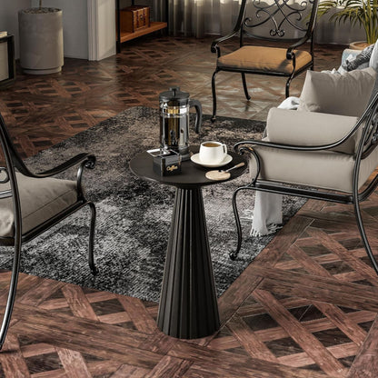 COZAYH Pedestal Small Drink Round Martini Table for Living Rooms or Bedrooms