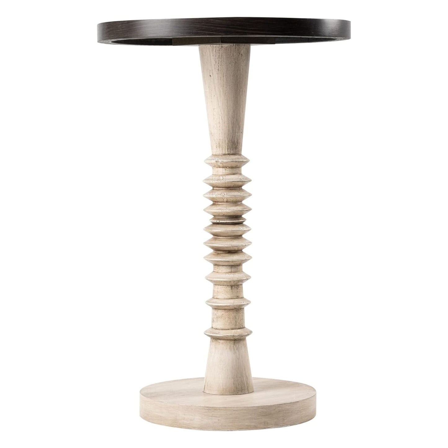 COZAYH Pedestal Tray Top End Table for Holding Drinks, Lamps or Plants, Black