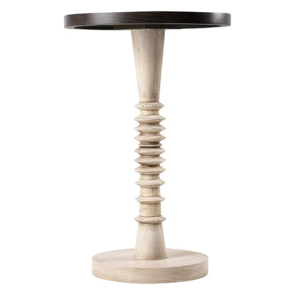 COZAYH Pedestal Tray Top End Table for Holding Drinks, Lamps or Plants, Black