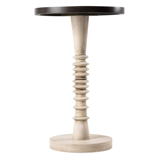 COZAYH Pedestal Tray Top End Table for Holding Drinks, Lamps or Plants, Black