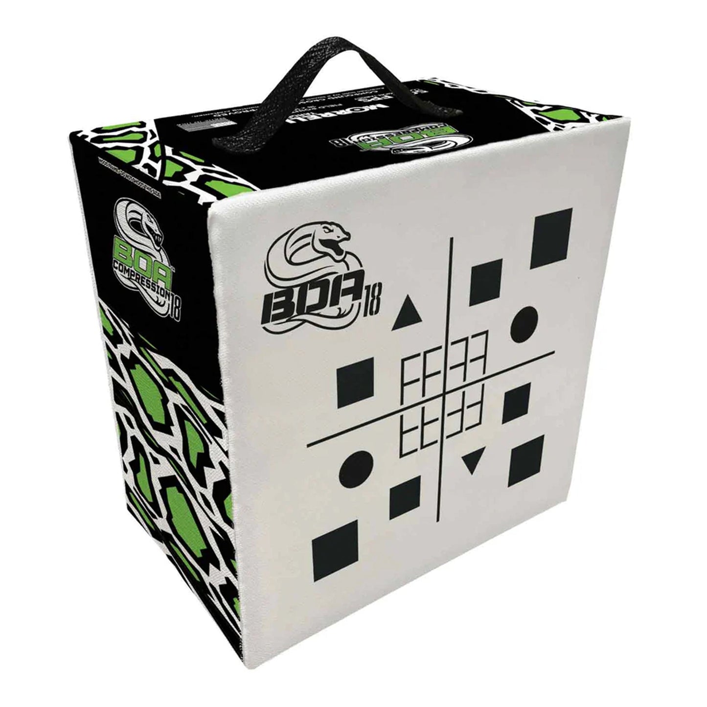 Morrell Targets BOA Compression Foam Archery Target Block, 18 Inch, White/Black