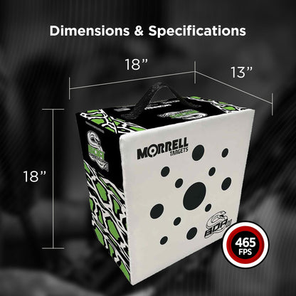 Morrell Targets BOA Compression Foam Archery Target Block, 18 Inch, White/Black