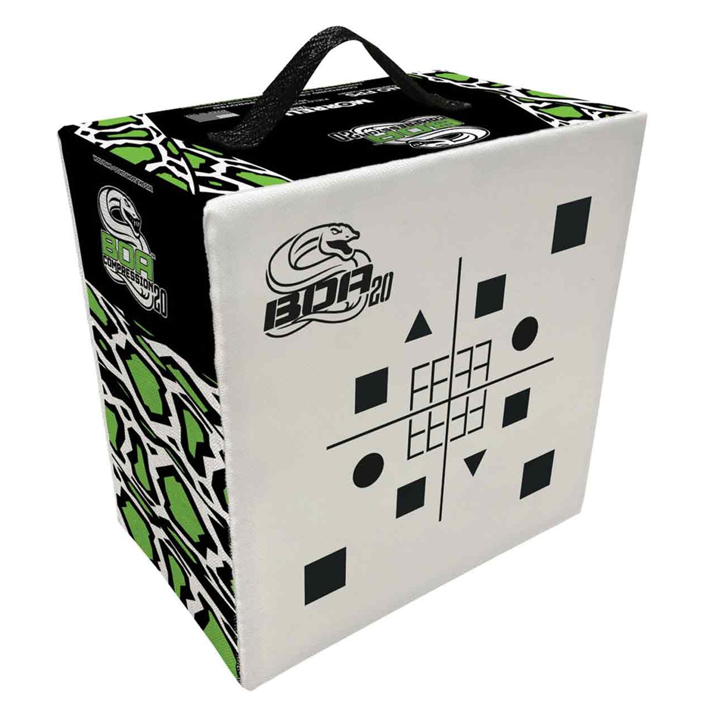 Morrell Targets BOA Compression Foam Archery Target Block, 20 Inch, White/Black