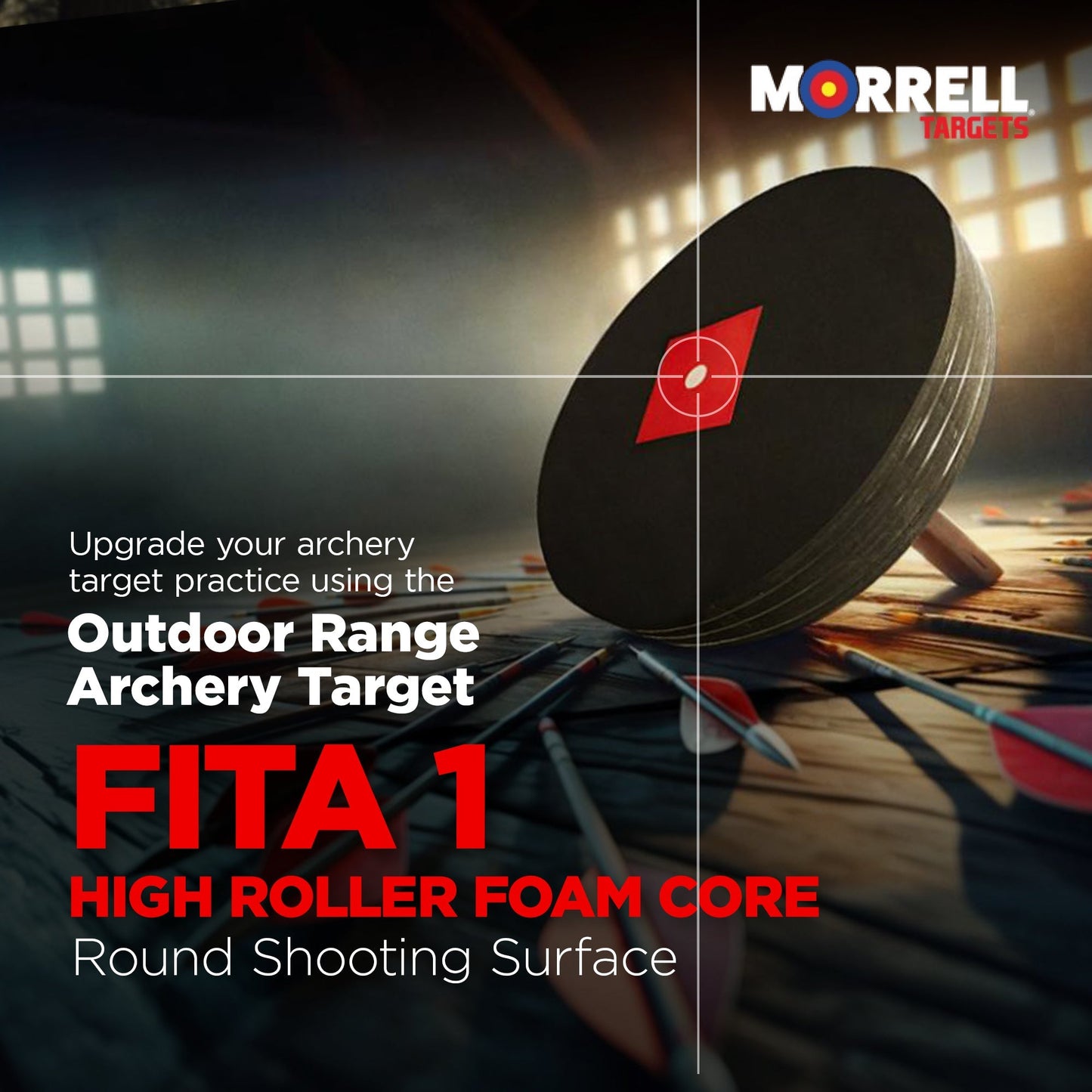 Morrell Targets FITA 1 Outdoor Archery Target w/ High Roller Foam Shooting Core