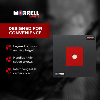 Morrell Targets Center Punch 35″ Foam Frame with High Roller Insert, Black/Red