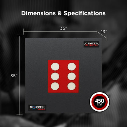 Morrell Targets Center Punch 35″ Foam Frame with High Roller Insert, Black/Red