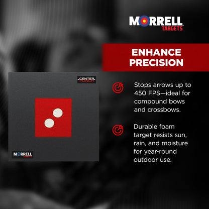 Morrell Targets Center Punch 35″ Foam Frame with High Roller Insert, Black/Red