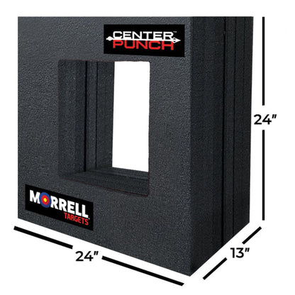 Morrell Targets Center Punch 24″ Foam Frame with High Roller Insert, Black/Red