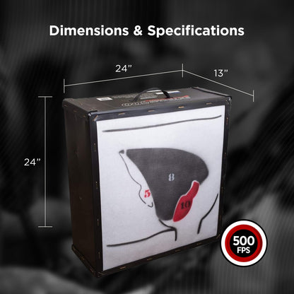 Morrell Targets BOA Compression Foam Archery Target Block, 24 Inch, White/Black