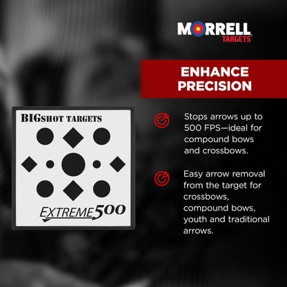 Morrell Targets BOA Compression Foam Archery Target Block, 24 Inch, White/Black