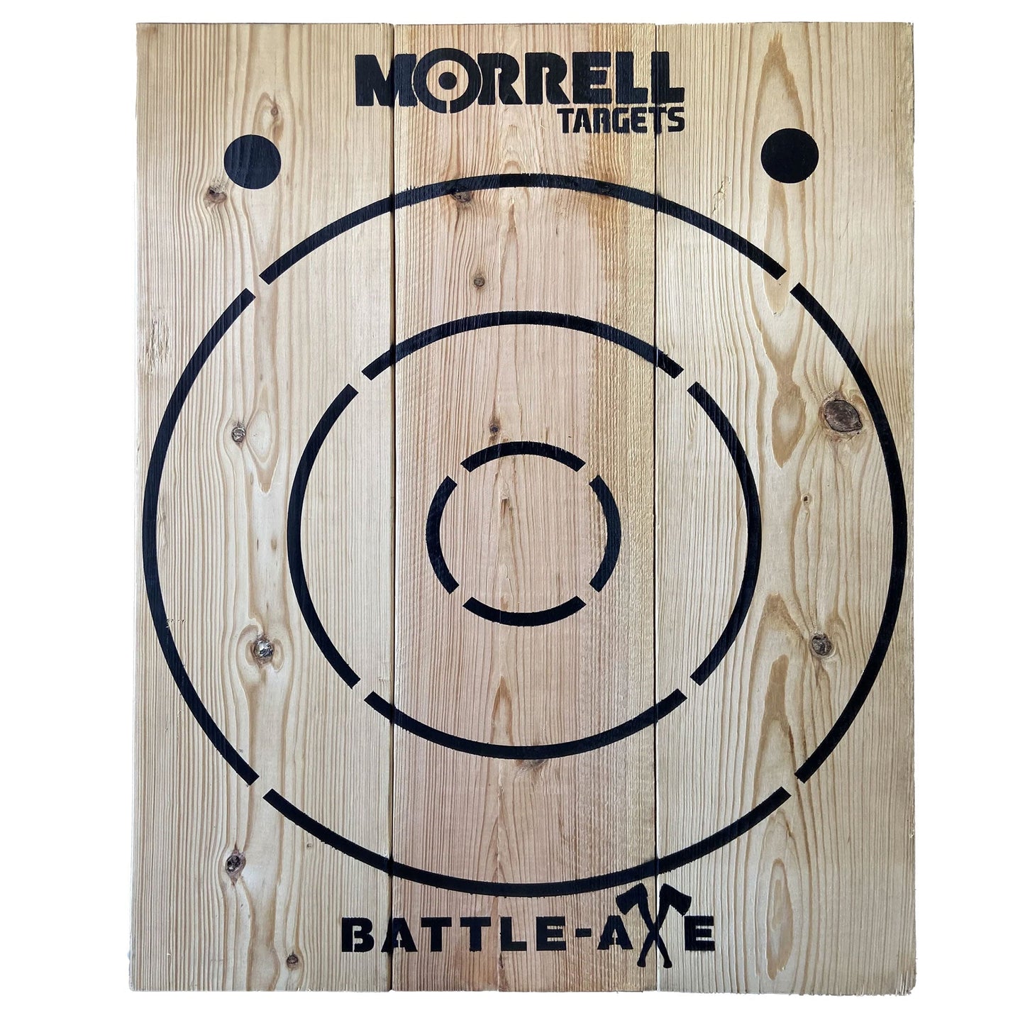 Morrell Targets Battle Axe Single Wood Throwing Hatchet Target Board, Natural