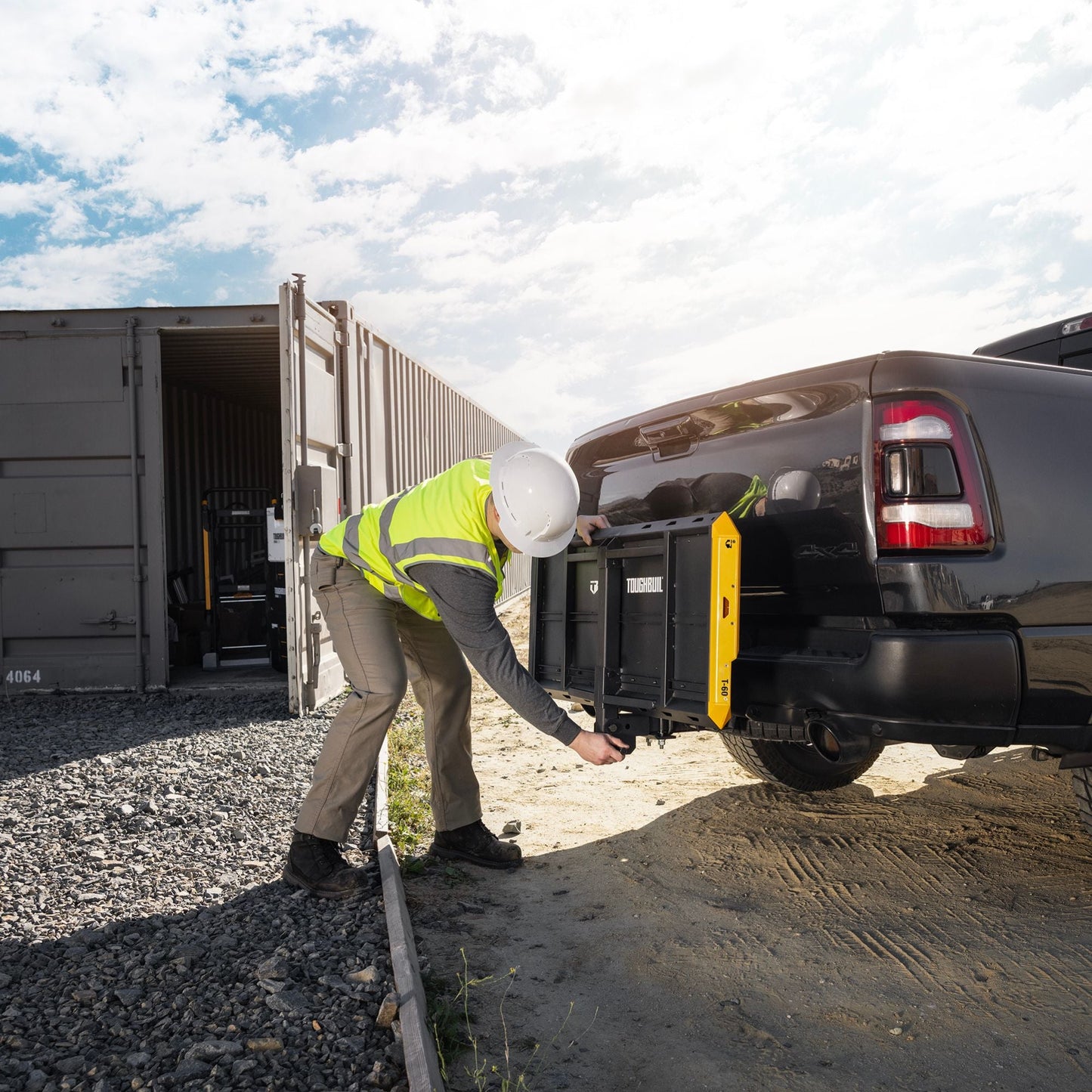 ToughBuilt StackTech Hitch Cargo Carrier, Locking Truck Mount for Hitch Receiver - Find Fresh Goods