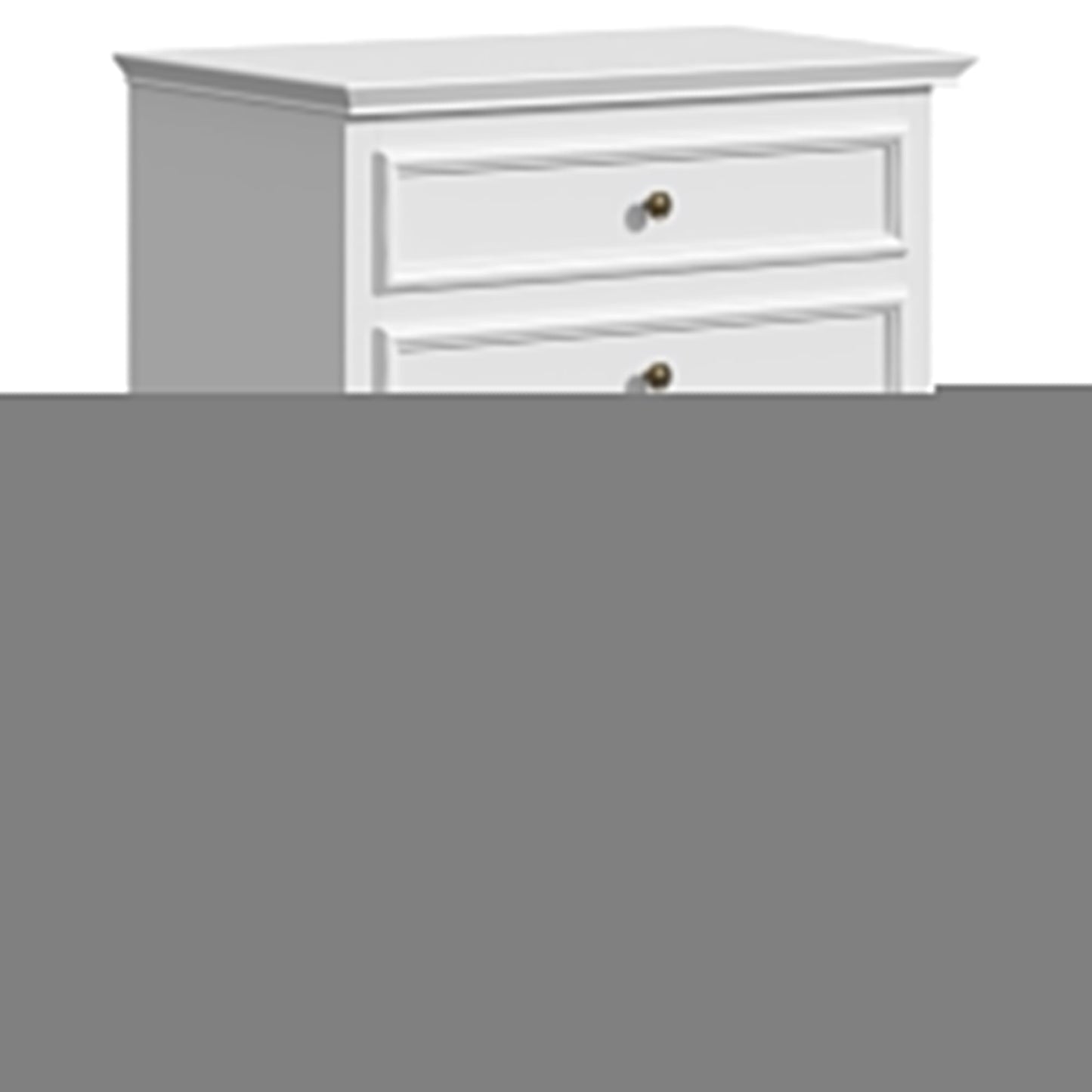 RoyalCraft Wood Dresser Wide Chest Drawers Storage Organizer for Bedroom, White