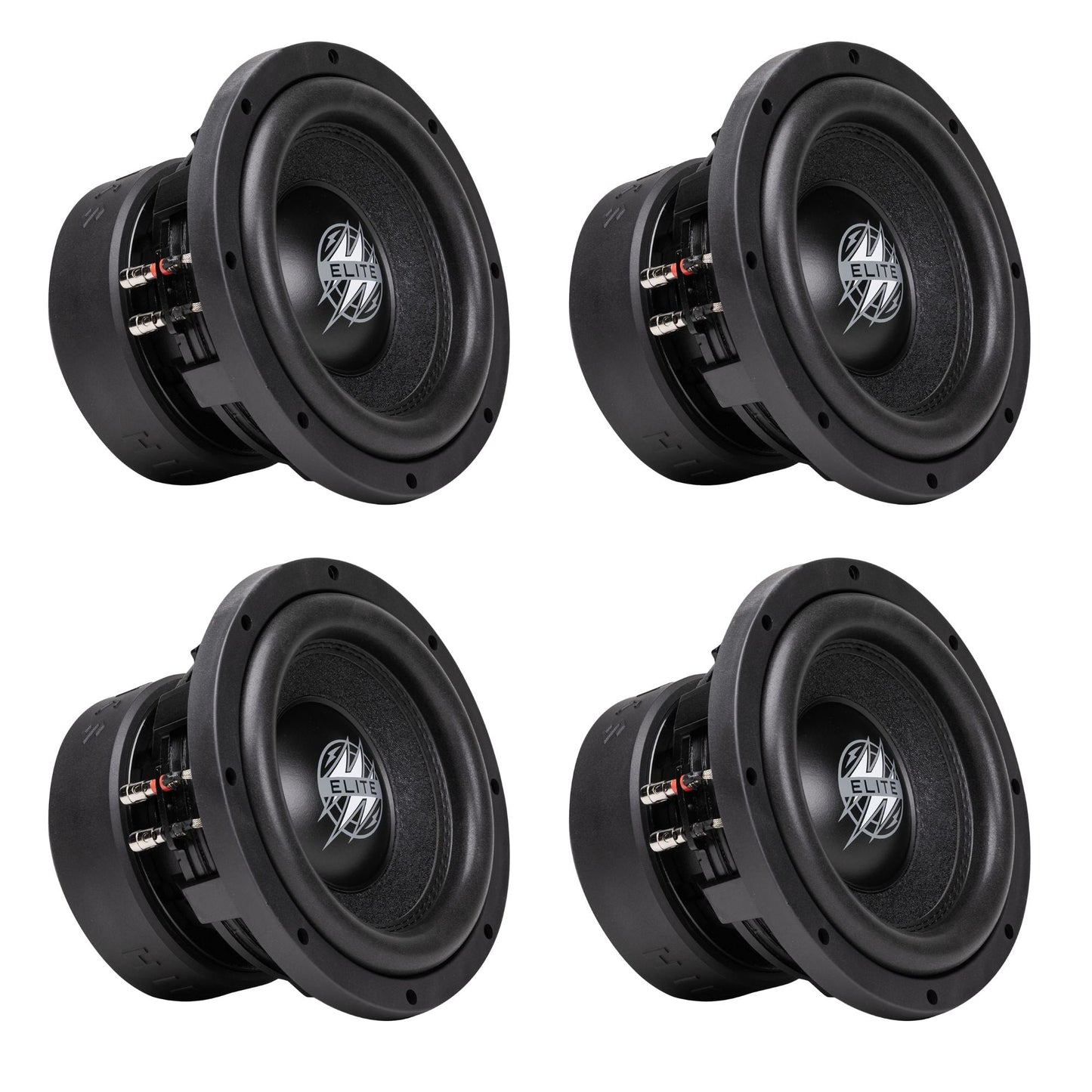 Hifonics 4 Pack ELITE 10" Subwoofer, Dual Voice Coil Car Audio Speaker, 1200W - Find Fresh Goods