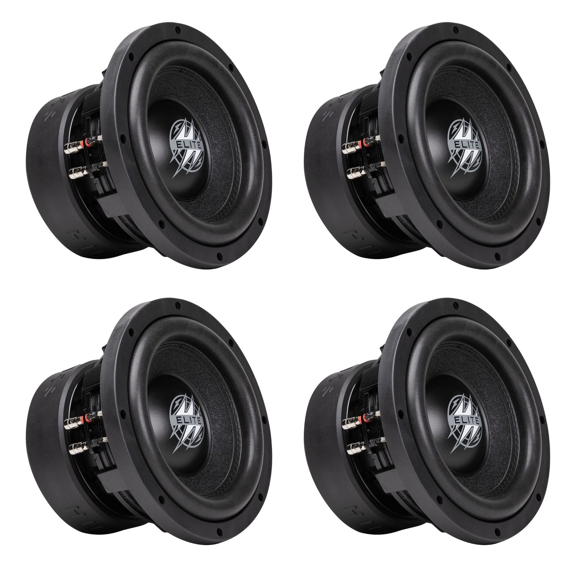 Hifonics 4 Pack ELITE 10" Subwoofer, Dual Voice Coil Car Audio Speaker, 1200W - Find Fresh Goods