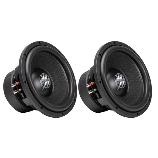 Hifonics 2 Pack ELITE 12" Subwoofer, Dual Voice Coil Car Audio Speaker, 1600W - Find Fresh Goods