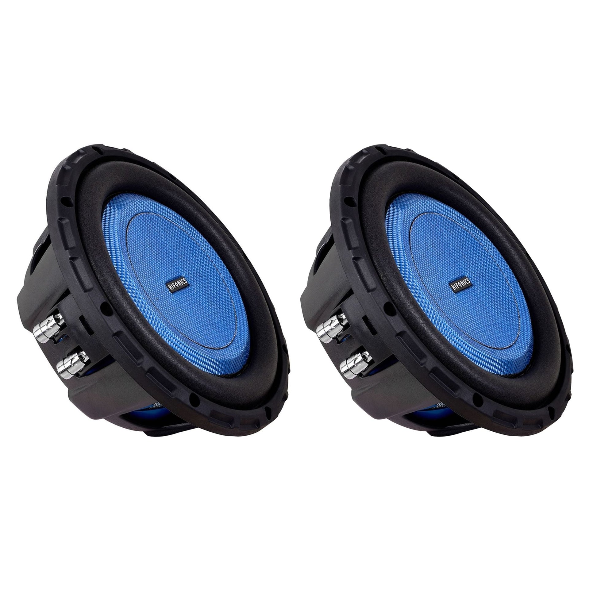 Hifonics 2 Pack ELITE 8” Shallow Subwoofer, Dual Voice Coil Audio Speaker, 500W - Find Fresh Goods