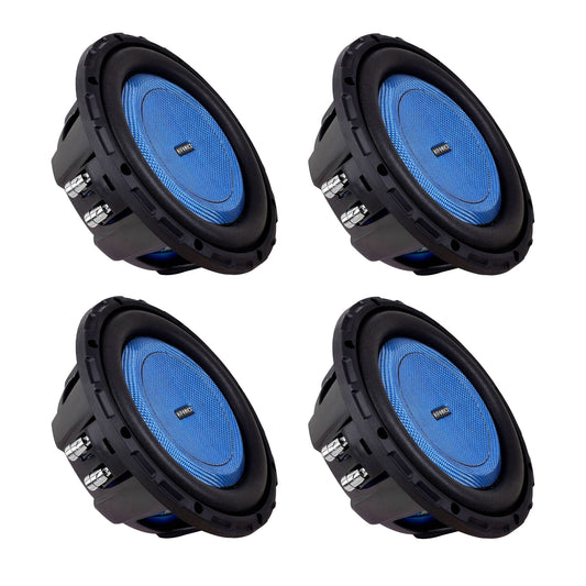 Hifonics 4 Pack ELITE 8” Shallow Subwoofer, Dual Voice Coil Audio Speaker, 500W - Find Fresh Goods