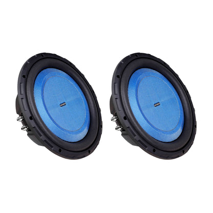 Hifonics 2 Pack ELITE 12” Shallow Subwoofer Dual Voice Coil Audio Speaker, 600W - Find Fresh Goods